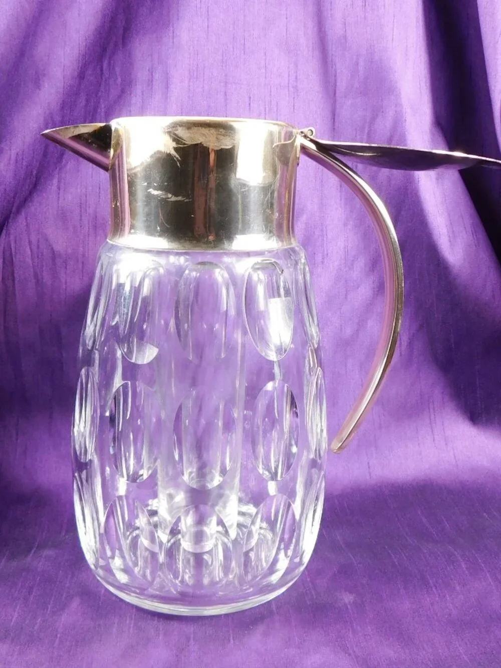 Large Crystal Wine Decanter with Ice Insert # 27157